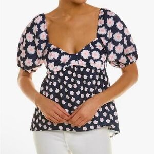 Sachin and Babi Floral Puff Sleeve Top